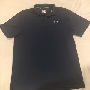 Under armor navy blue polo
